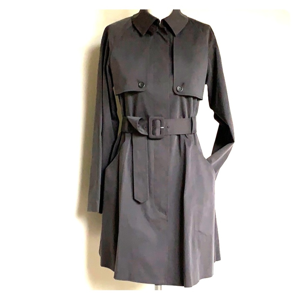 Theory chocolate brown trench coat
